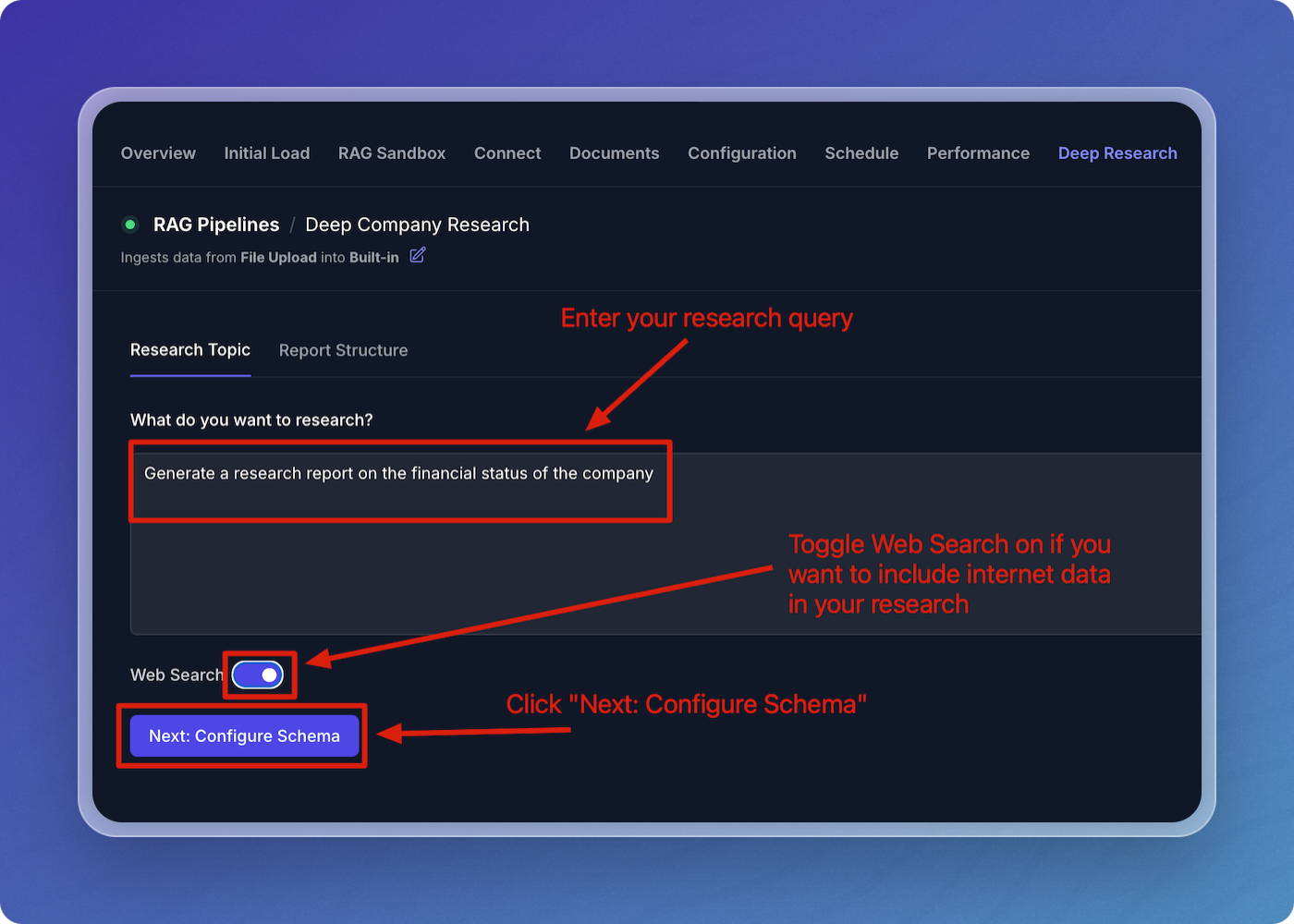 Research Topic Tab