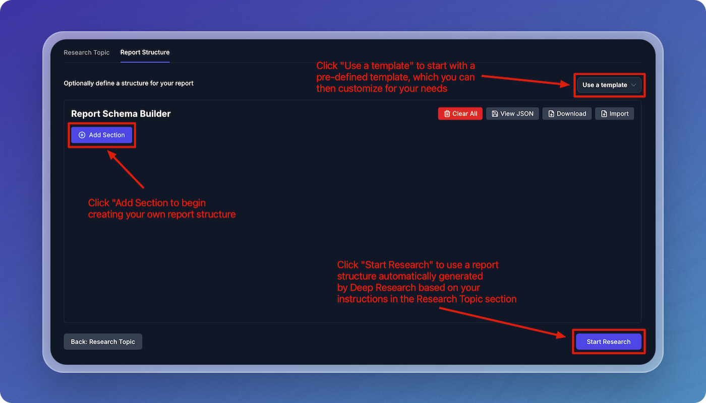 Report Schema Builder