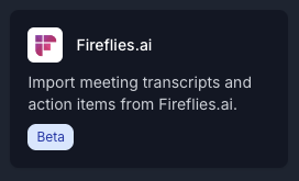 Fireflies.ai Card