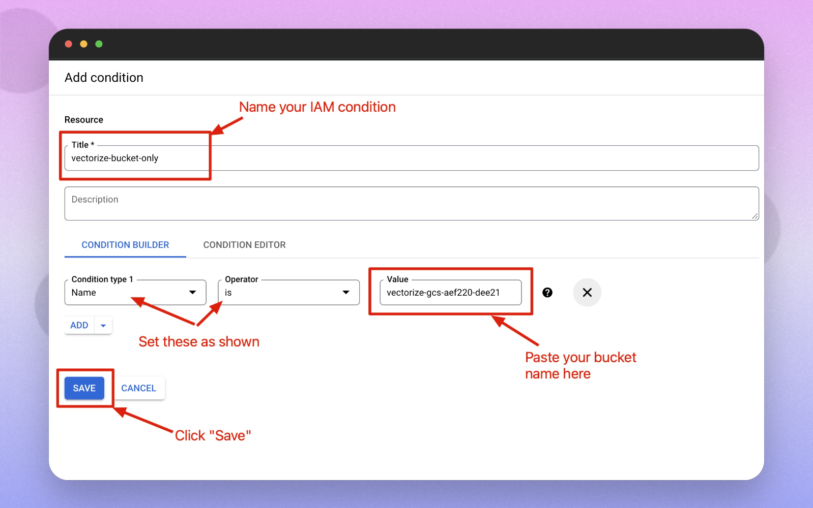 Create IAM Condition