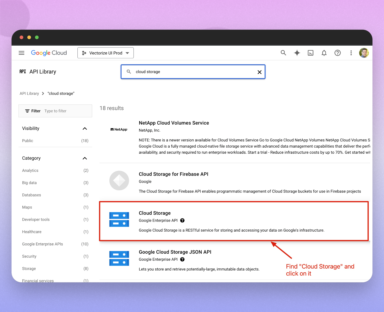 Select Cloud Storage