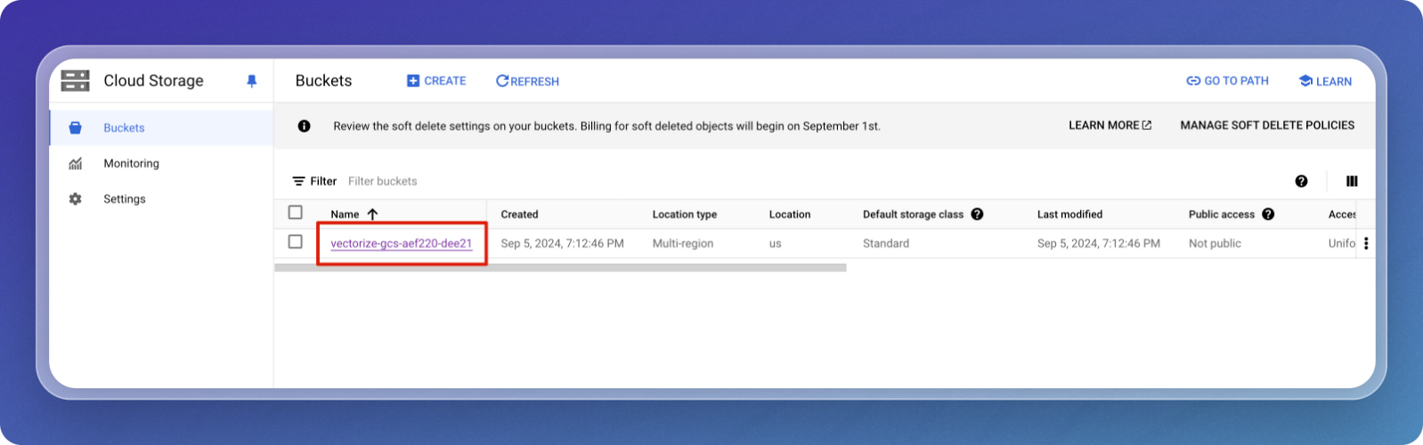 Google Cloud Storage Source Connector Configuration