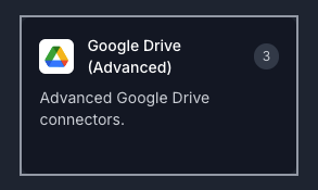 Google Drive (Advanced) Card