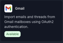 Gmail Card