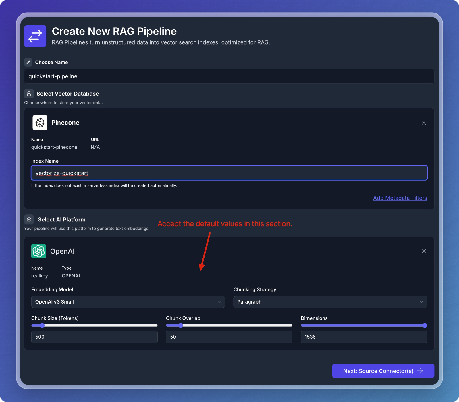 Add Source Connector