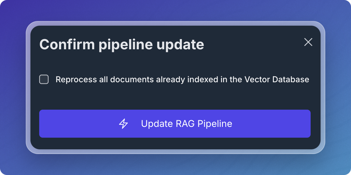 Confirm Pipeline Update