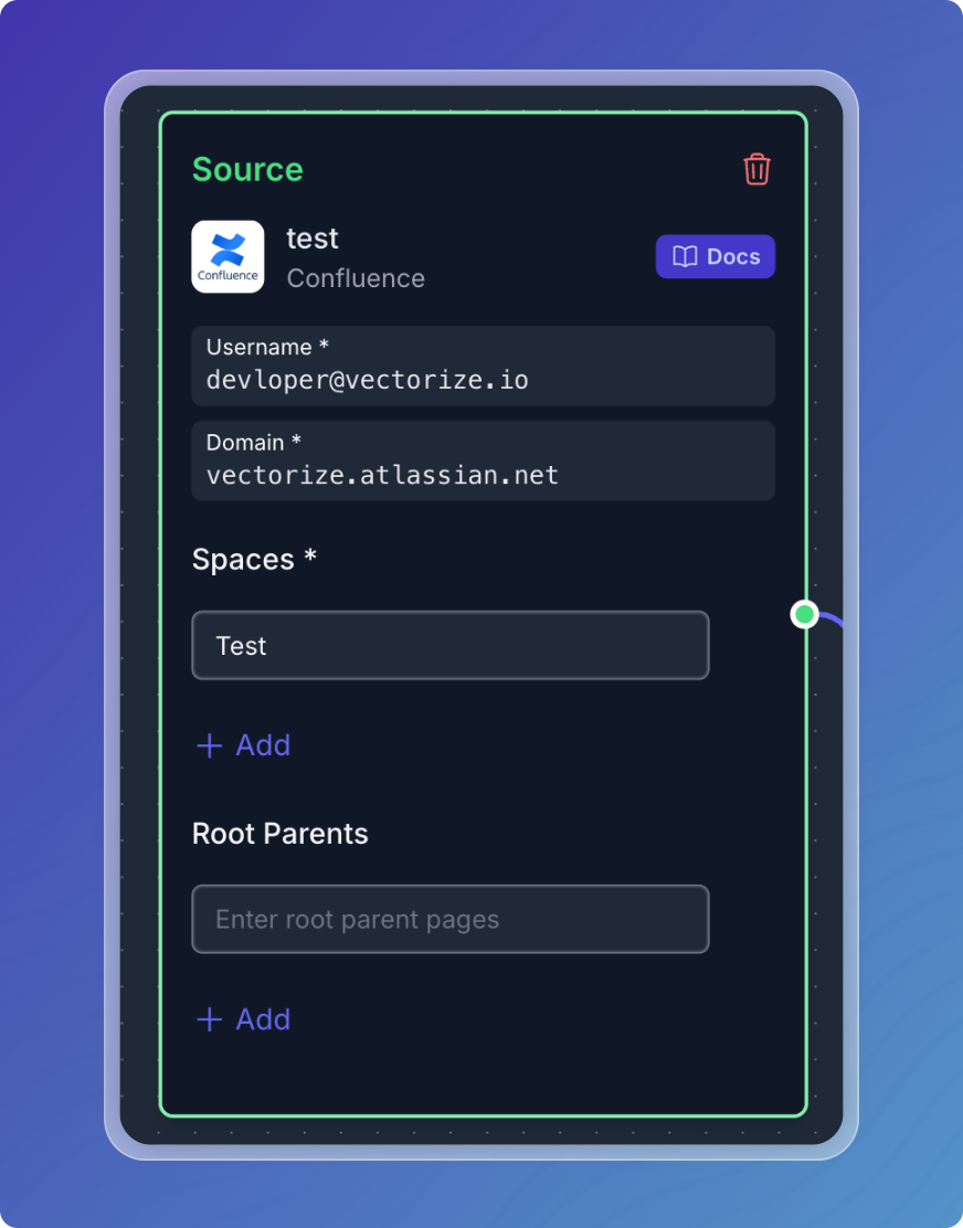 Configuring Confluence for RAG Pipeline