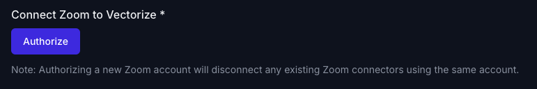 Zoom Authorization